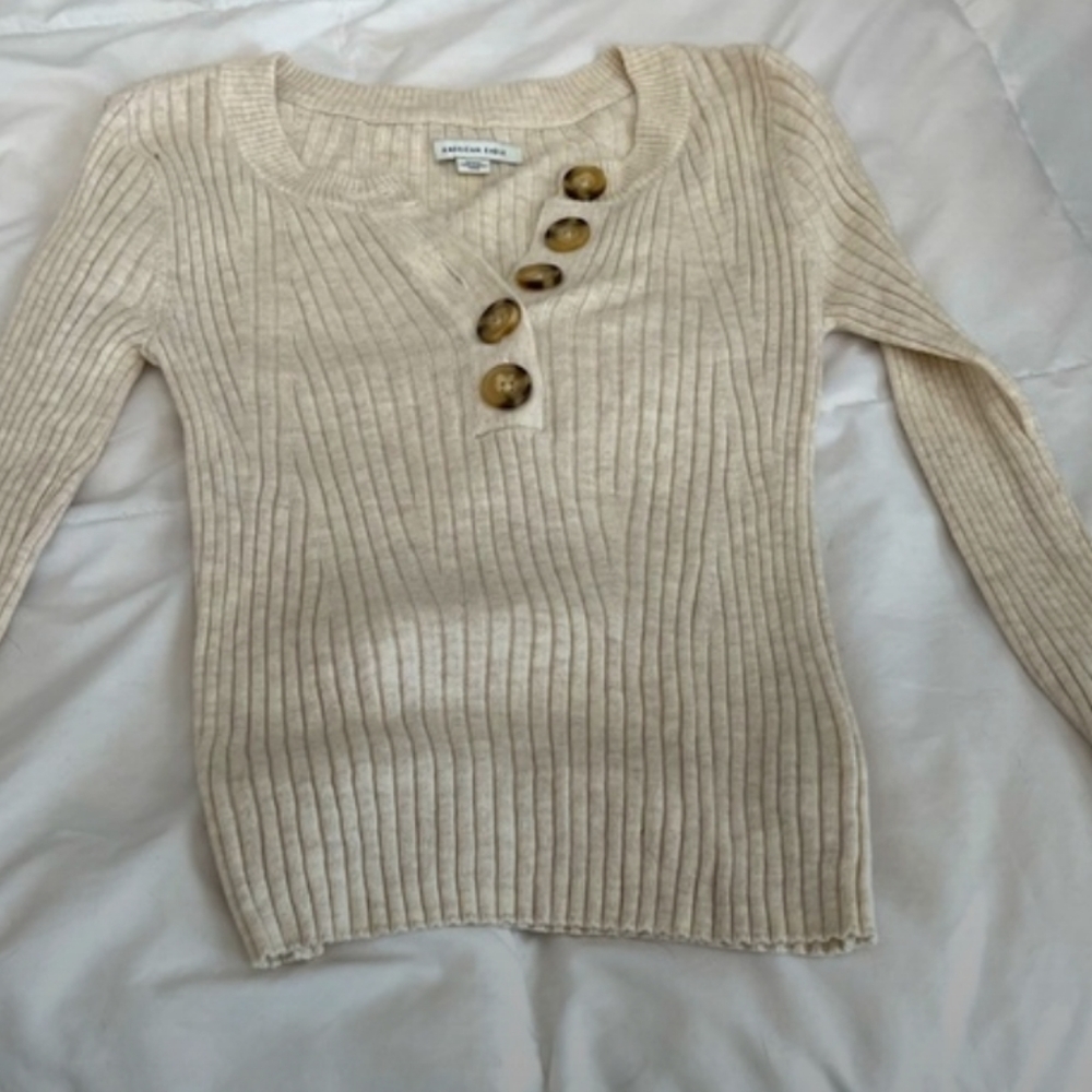 American Eagle 5 Button Long Sleeve Lightweight S… - image 1